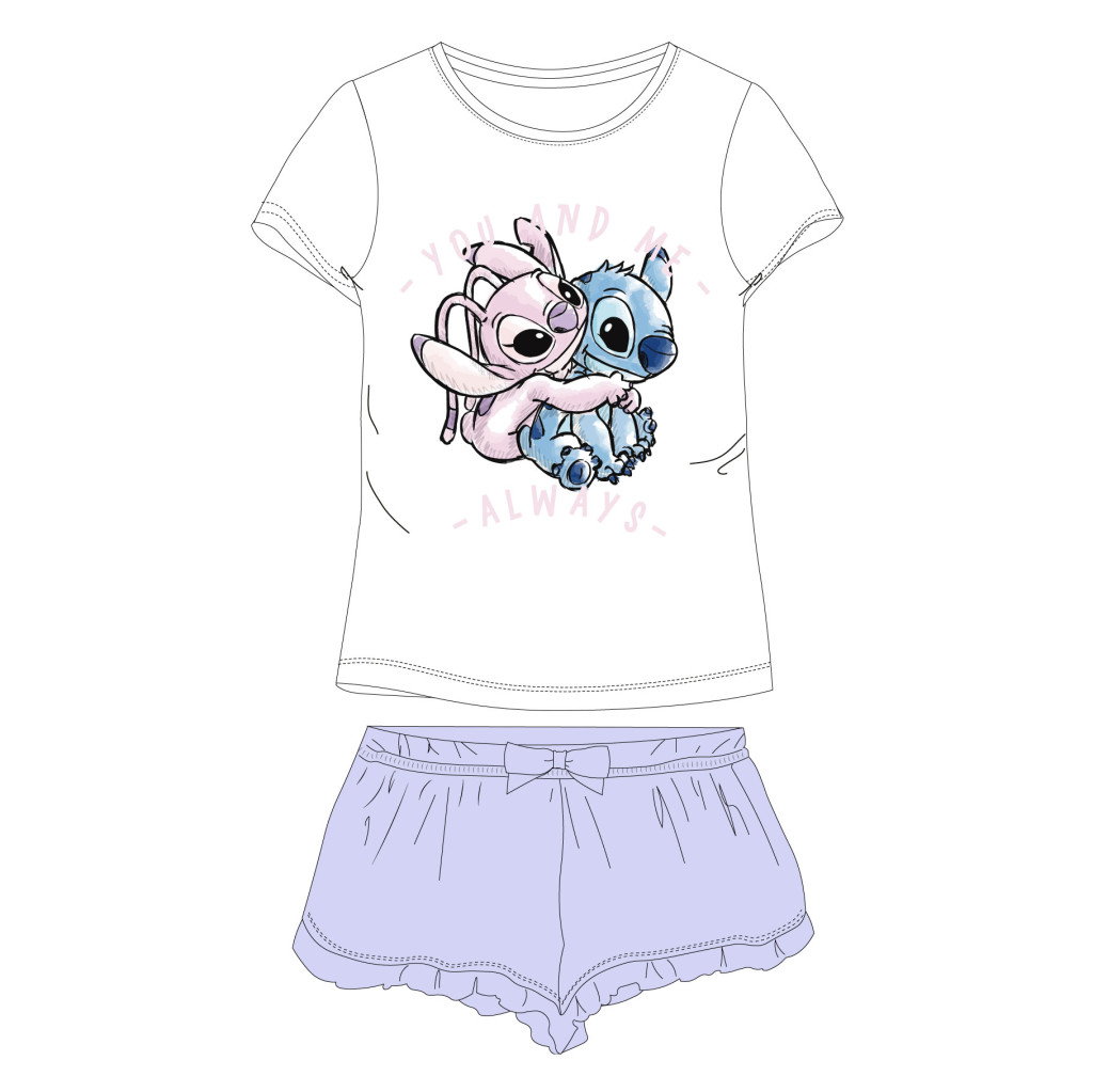 Disney Lilo und Stitch Always Damen Kurzer Pyjama L