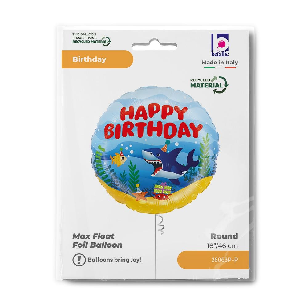 Geburtstag Ocean Happy Birthday Folienballon 46 cm Geburtstag Ocean Happy Birthday Folienballon 46 cm