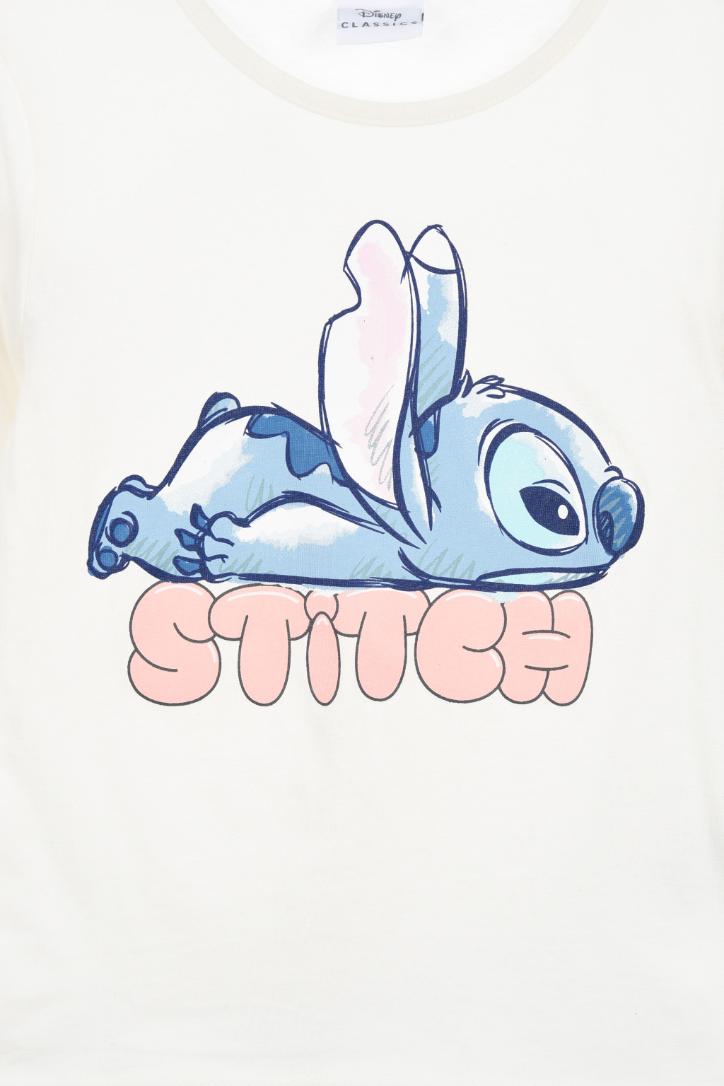 Disney Lilo und Stitch Chill White Kinder Langarm-Shirt, Top 3 - 8 Jahre / 98 - 128 cm