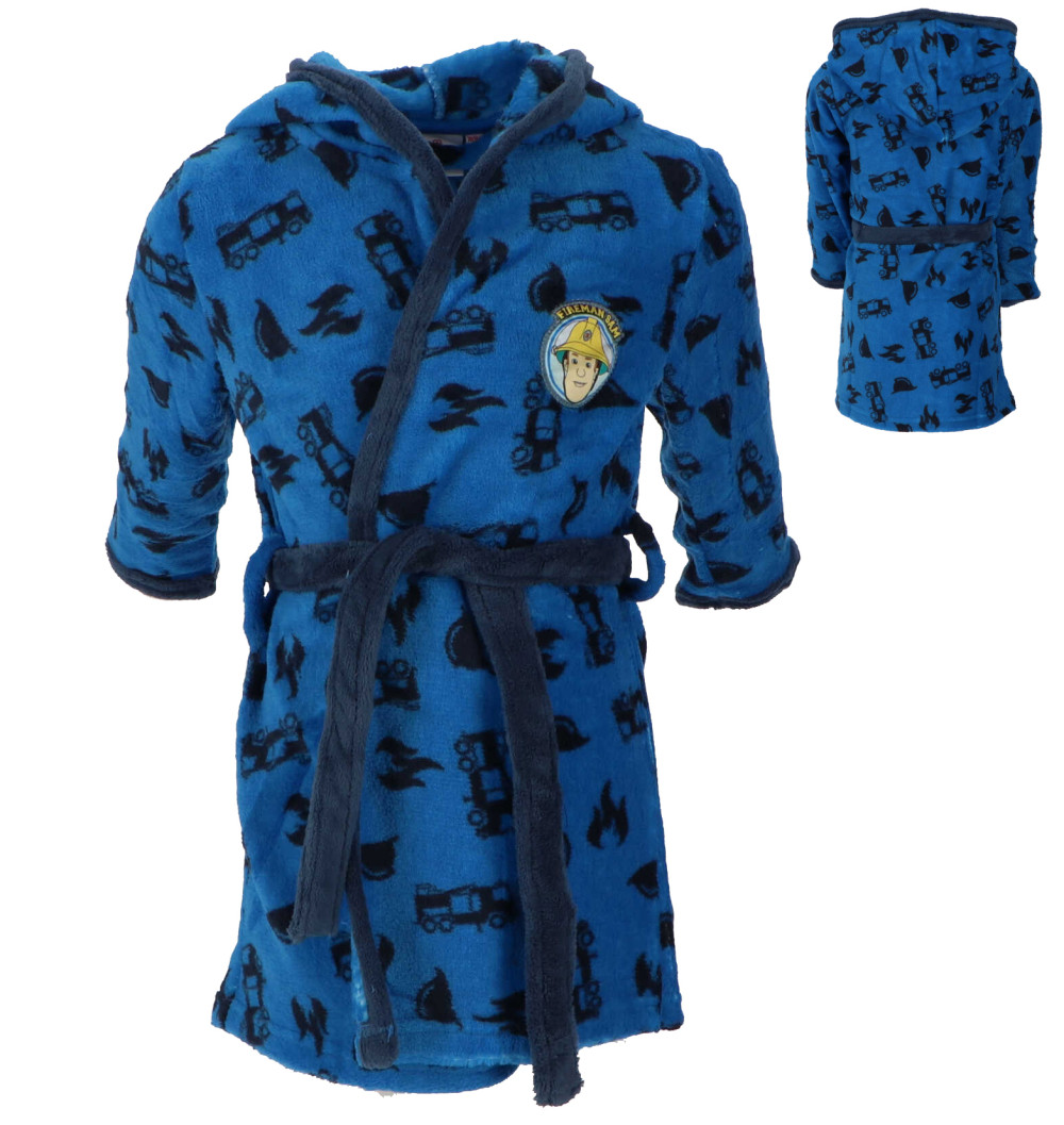 Feuerwehrmann Sam Blue Flame Kinderbademantel 98-116 cm