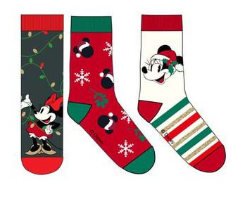 Disney Minnie  Weihnachtssocken für Damen 36-41