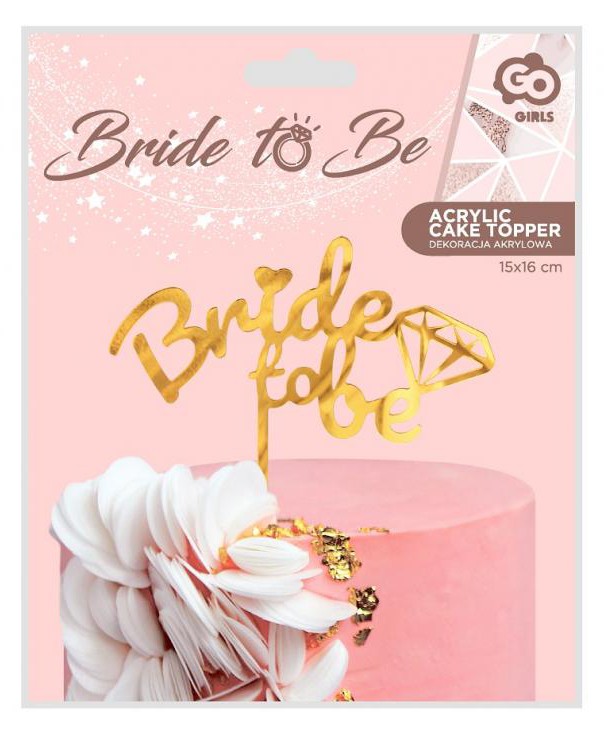 Hochzeit Bride to be Junggesellinnenabschied Kuchen Dekoration 16x15cm