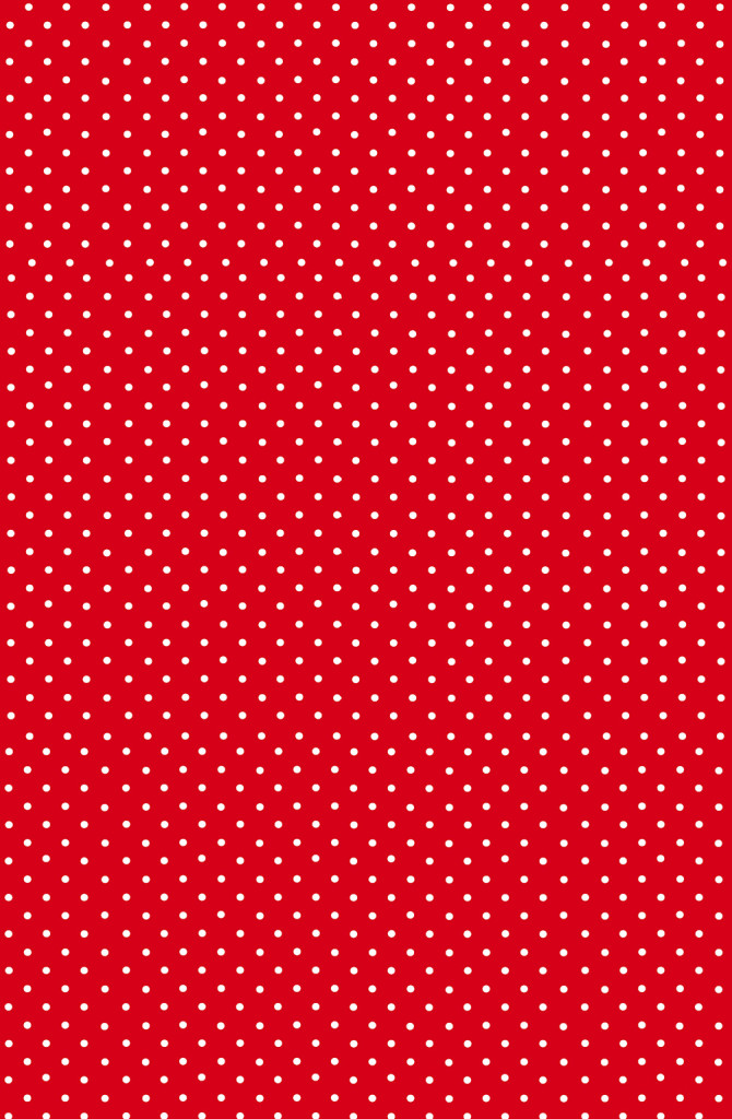 Farbe White Dots Rot Papiertischdecke 120x180 cm