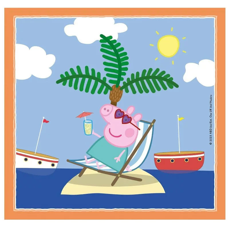 Peppa Wutz Relaxing 3x48 Stk. Puzzle Clementoni
