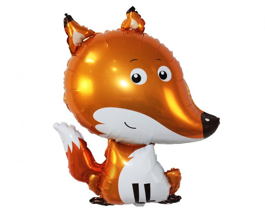 Tiere Sitting Fuchs Folienballon 62 cm