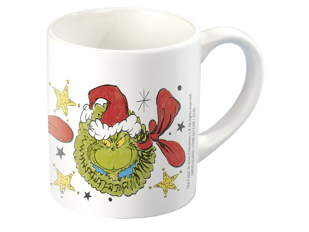Der Grinch Dr Seuss bemalbare Porzellantasse 235 ml in Geschenkbox
