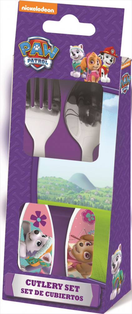 Paw Patrol Girls Metallbesteckset - 2-teilig