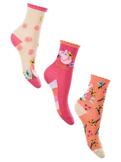Peppa Wutz Flower Kinder Socken 23-34