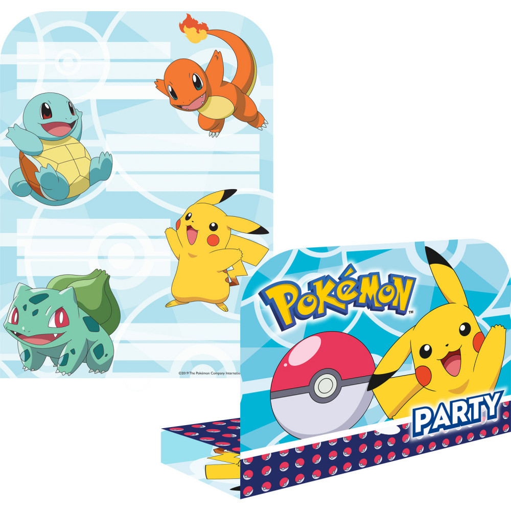 Pokémon Initial Party-Einladung 8 Stk