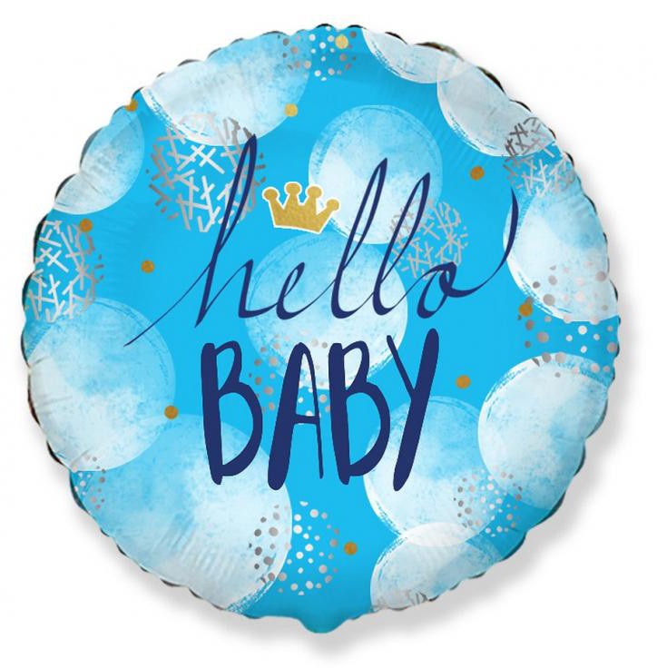 Baby Hello Boy Folienballon 48 cm