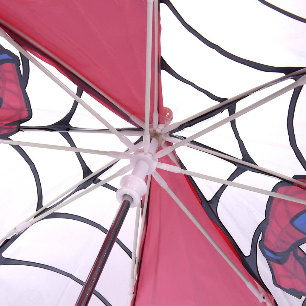 Spiderman Web-Slinger Kinder transparenter Regenschirm Ø71 cm