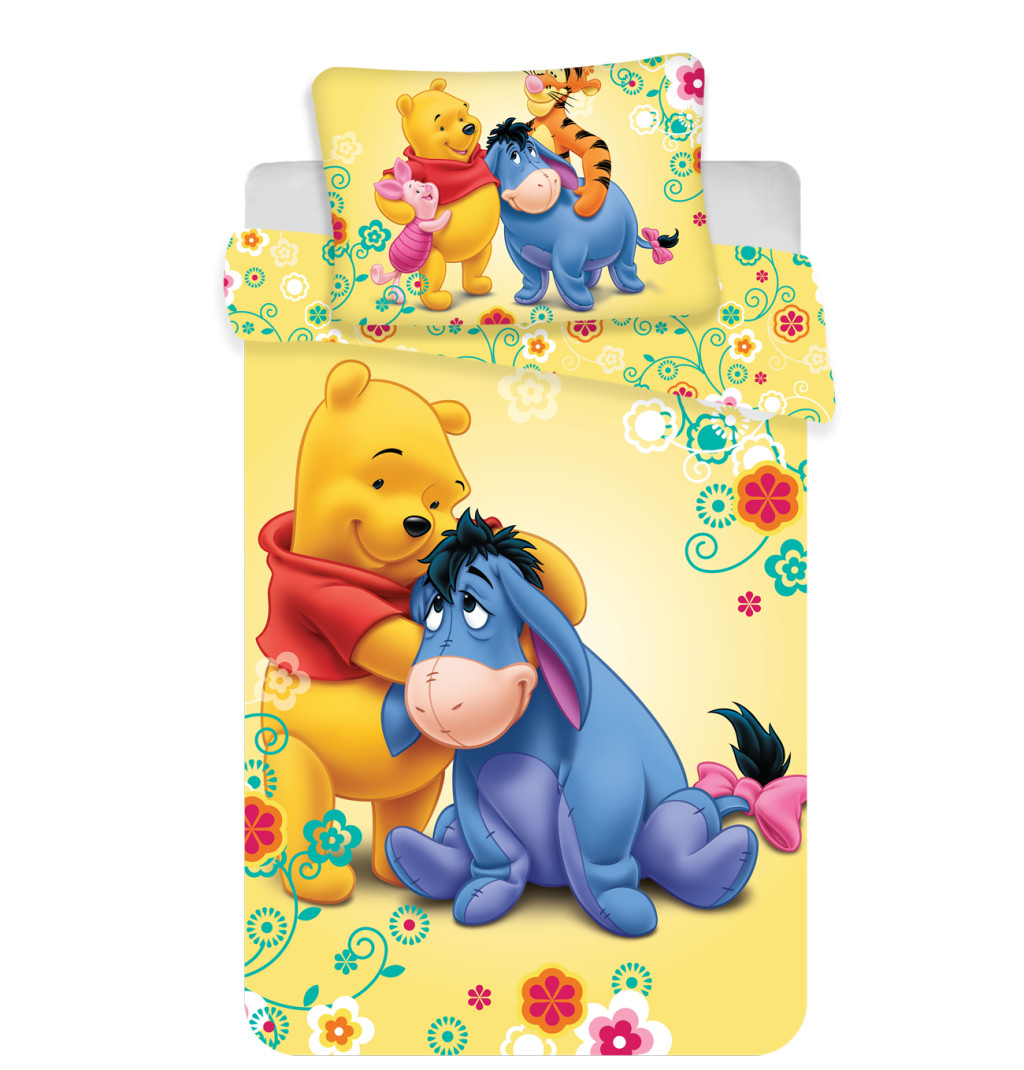 Disney Winnie Puuh Eeyore Kinderbettwäsche 100×135 cm, 40×60 cm
