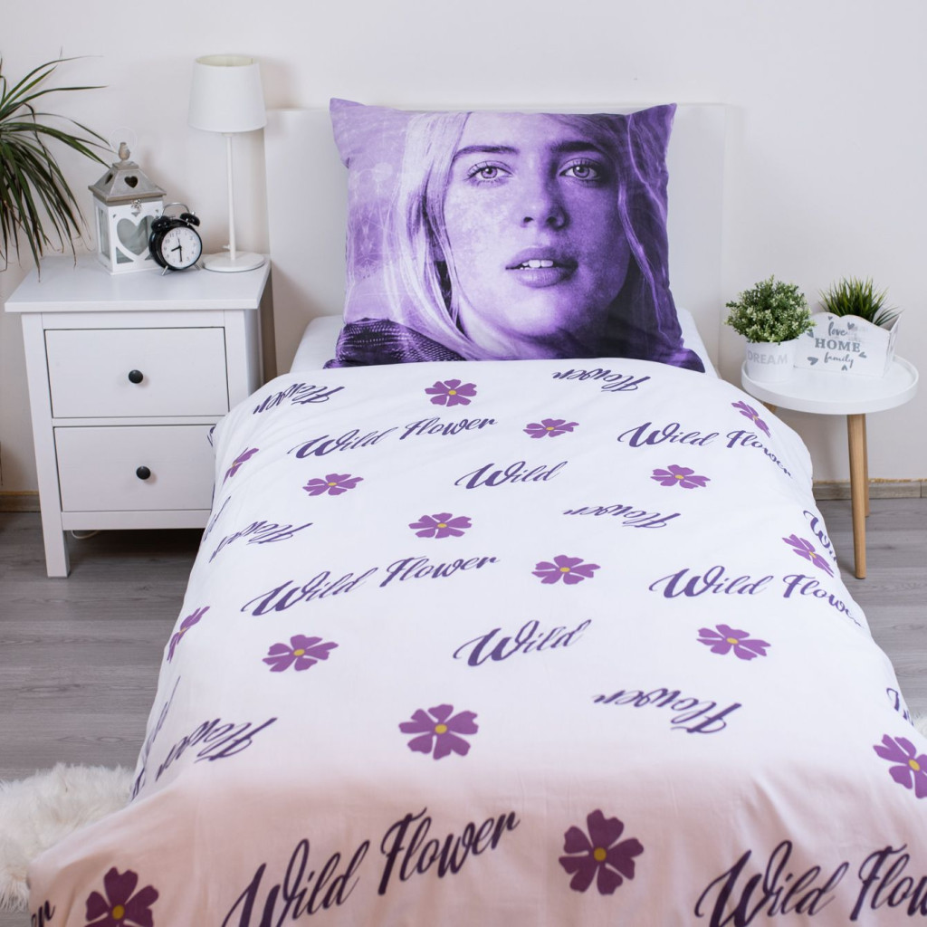 Billie Eilish Wild Flower Bettwäsche 140×200cm, 70×90 cm