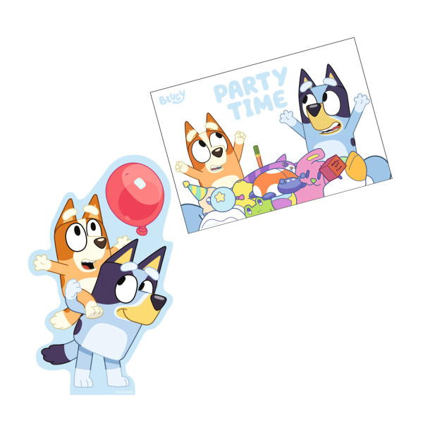 Bluey Joke Party Einladung 8 Stk