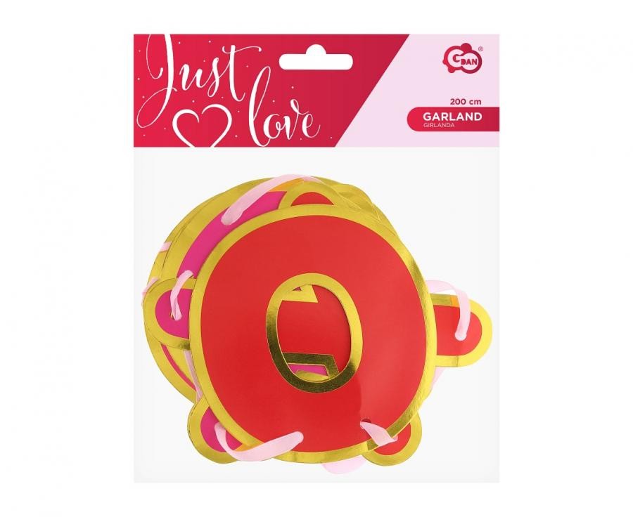 Liebe XOXO Red XOXO Schriftzug 200 cm