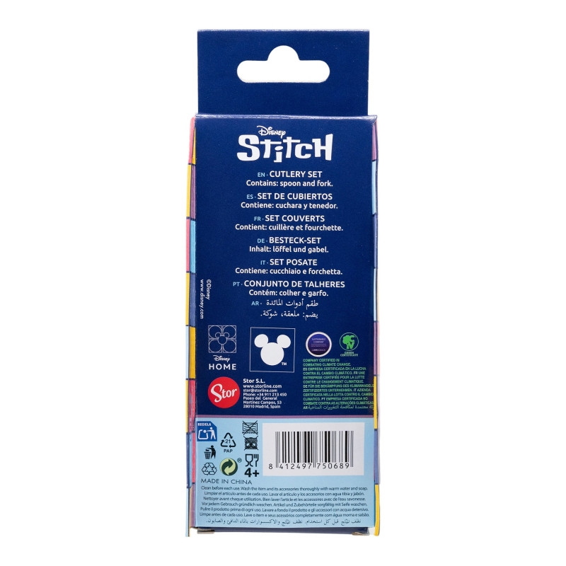 Disney Lilo und Stitch Drawing metall ergonomisches besteckset - 2 teilig