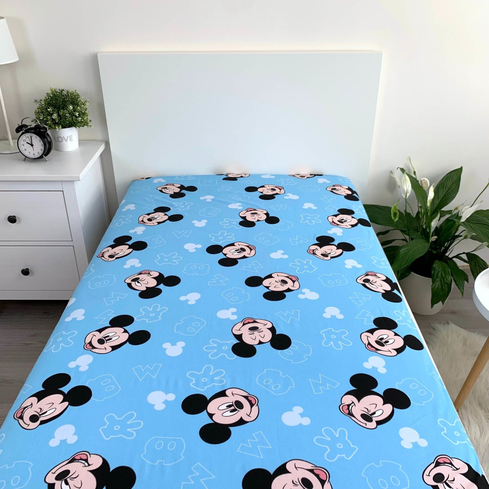 Disney Mickey  Spannbettlaken 90x200 cm