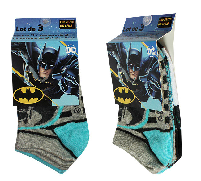Batman Kinder-Sneaker-Socken 23-34