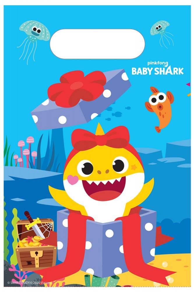 Baby Shark Music Geschenktasche 8er Set
