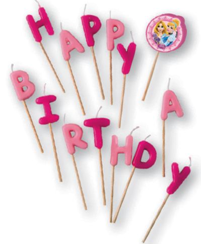 Disney Prinzessin Live Your Story Happy Birthday Kerze