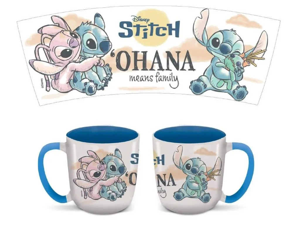 Disney Lilo und Stitch Ohana Elite Porzellanbecher 400 ml (14 oz) in Geschenkschachtel