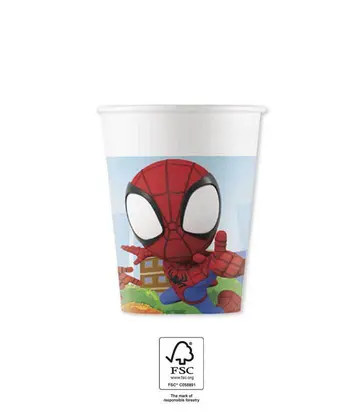 Spiderman Spidey Papierbecher 8er Pack 200 ml FSC