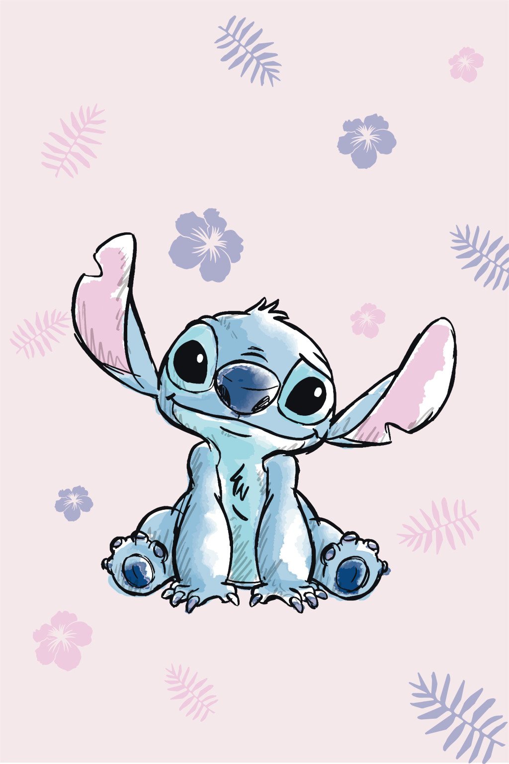 Disney Lilo und Stitch Pink Mikroflanel-Decke 100x150cm