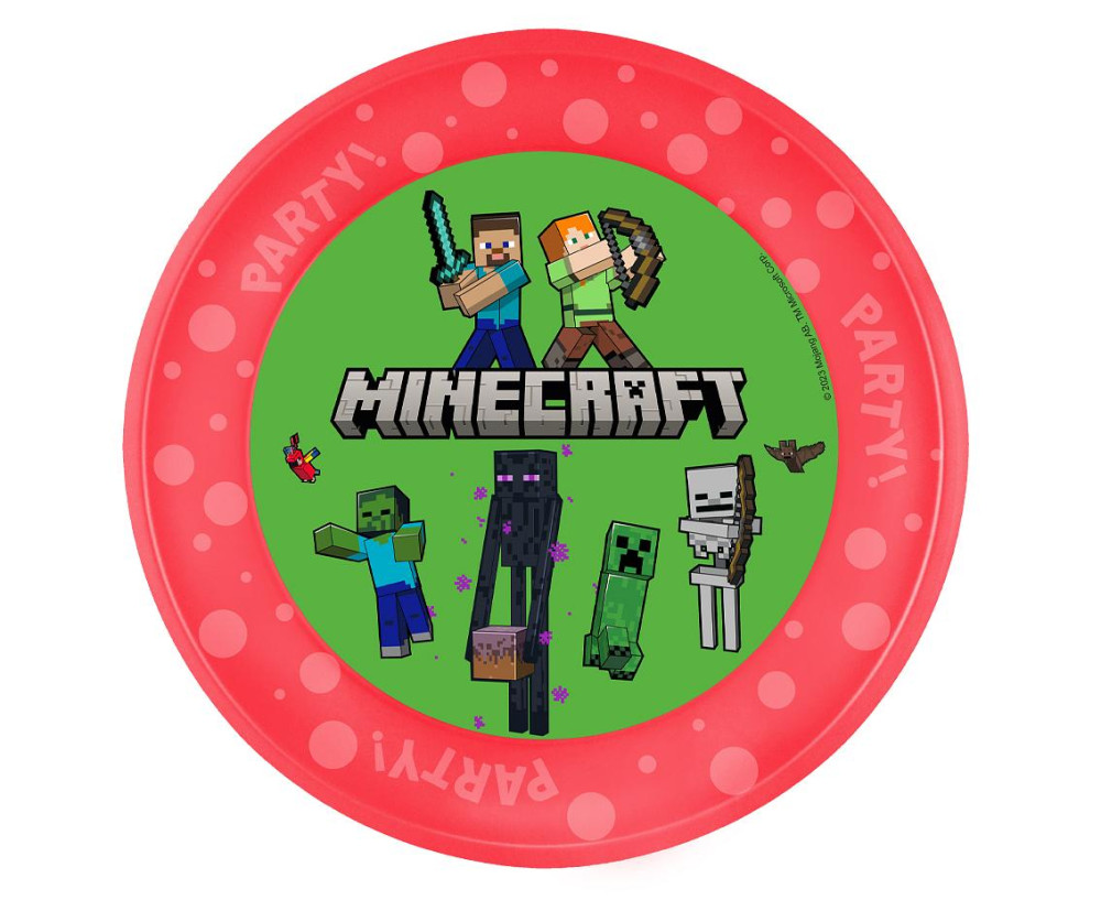 Minecraft micro Premium Kunststoffteller 21 cm
