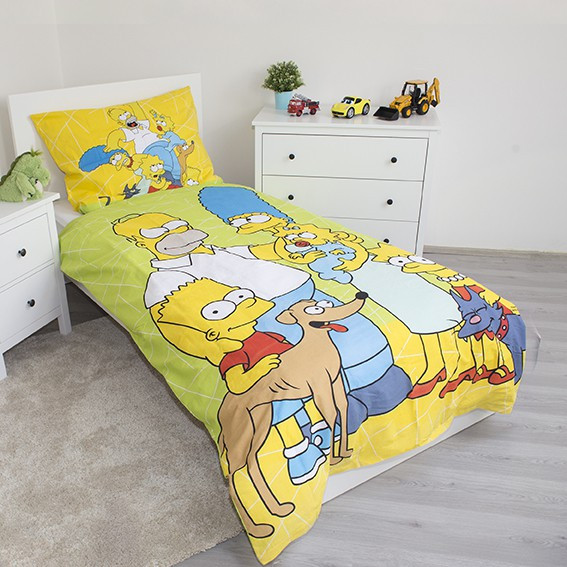 Die Simpsons Bettbezug 140×200cm, 70×90 cm