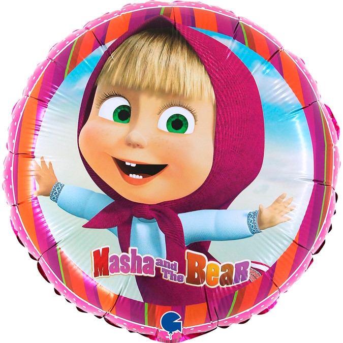Mascha und der Bär Titter Folienballon 46 cm
