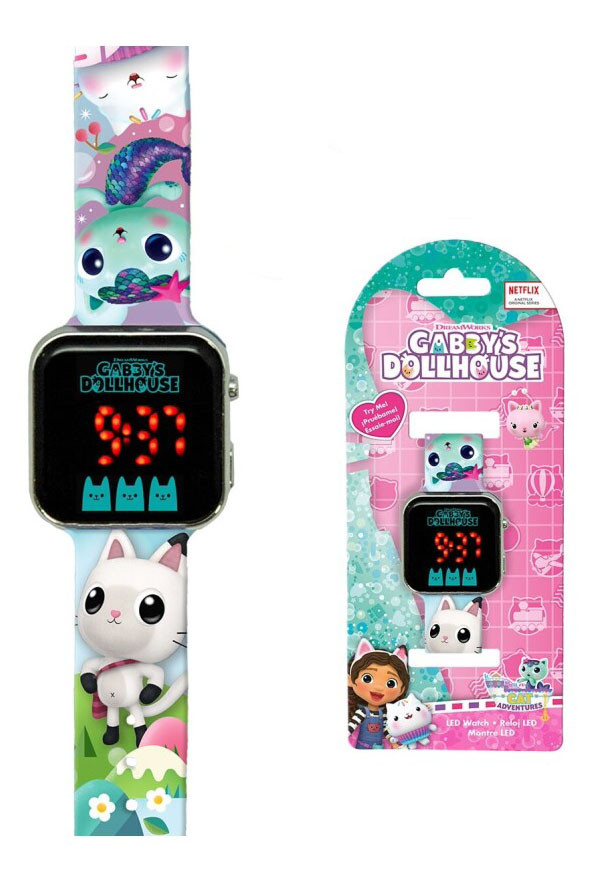 Gabby's Dollhouse digitale LED-Uhr