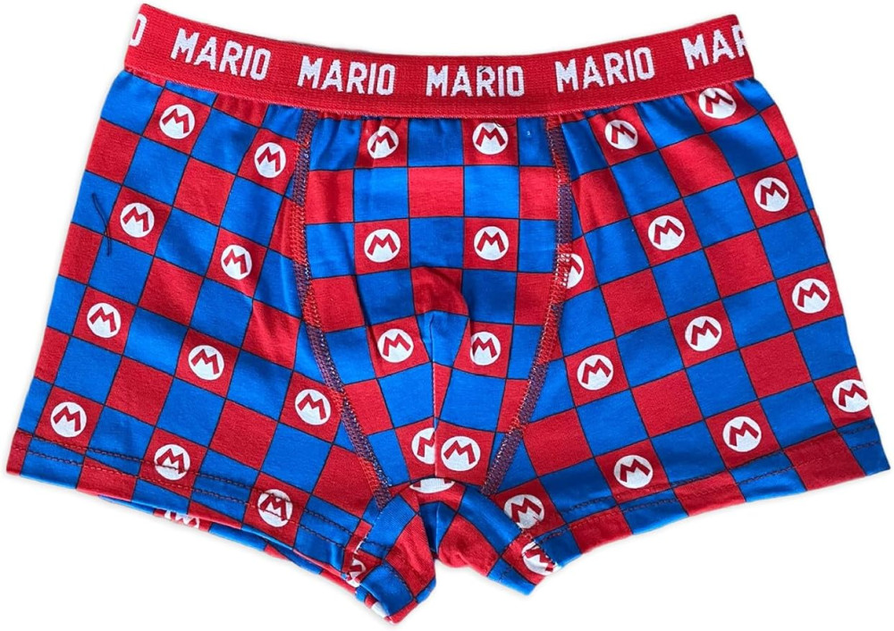 Super Mario Kinder Boxershorts 2 Stück/Paket 5-12 Jahre