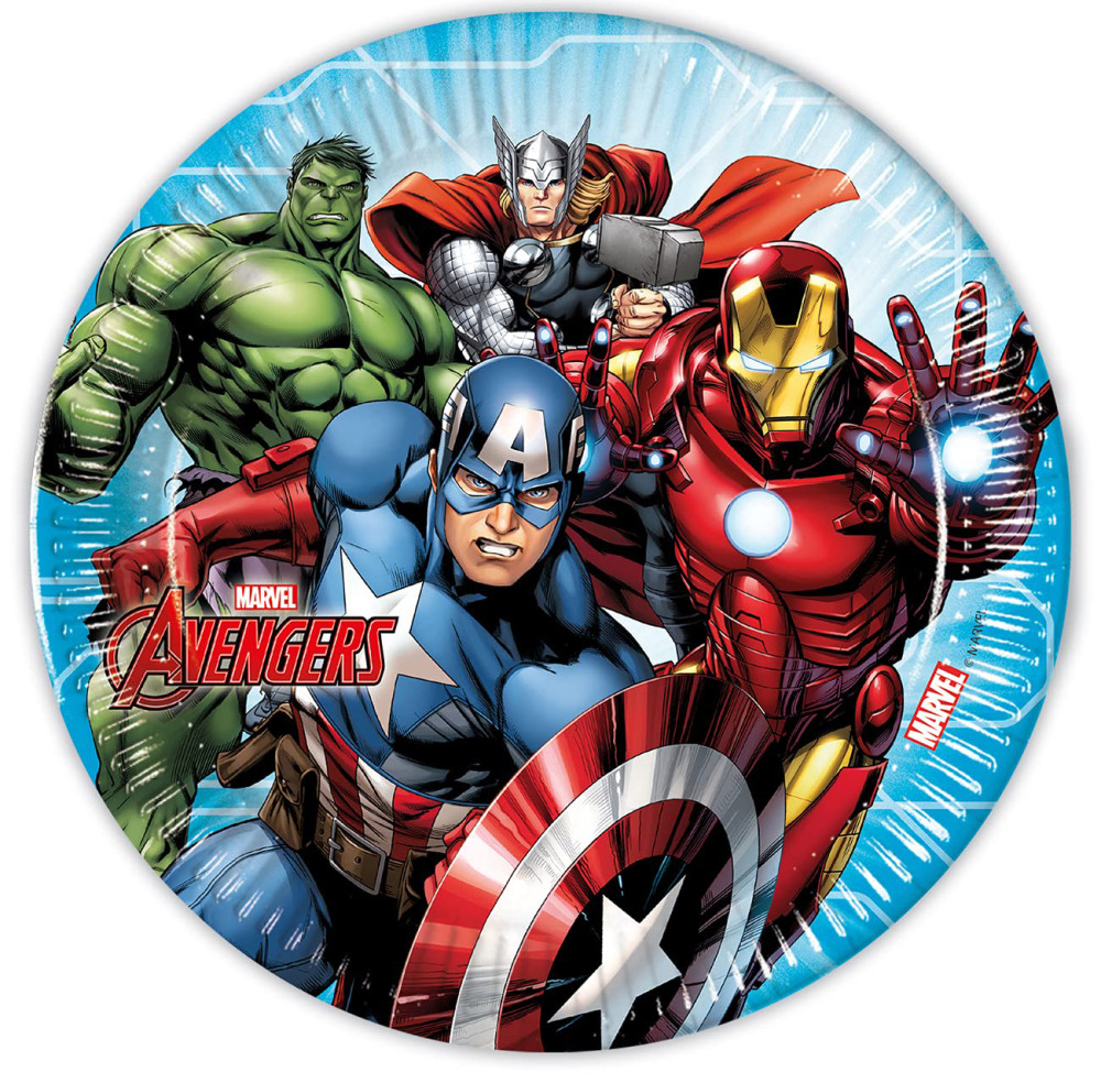 Avengers Mighty Avengers Pappteller 8 Stk 23 cm