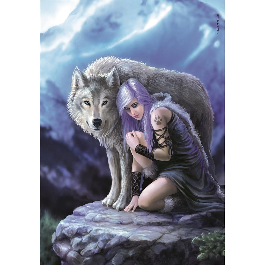 Fantasy Protector Anne Stokes 1000-teiliges Compact-Puzzle Clementoni