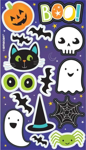Halloween Aufkleber 4 Blätter