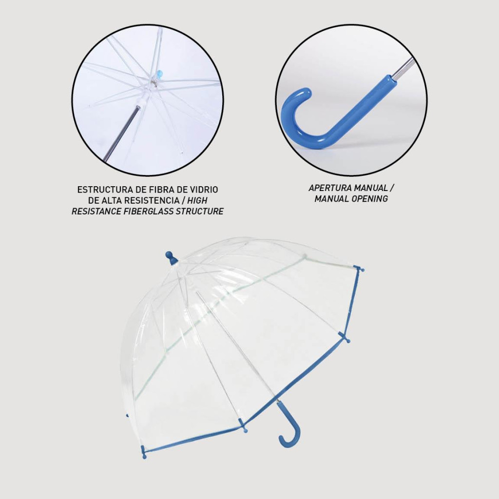 Disney Eiskönigin Sisterhood Kinder transparenter Regenschirm Ø71 cm