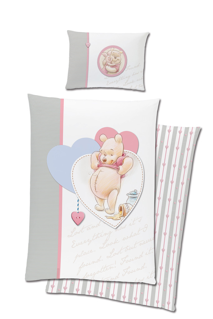 Disney Winnie Puuh Vintage Kinderkindergarten Bettwäscheset 100×135 cm, 40×60 cm