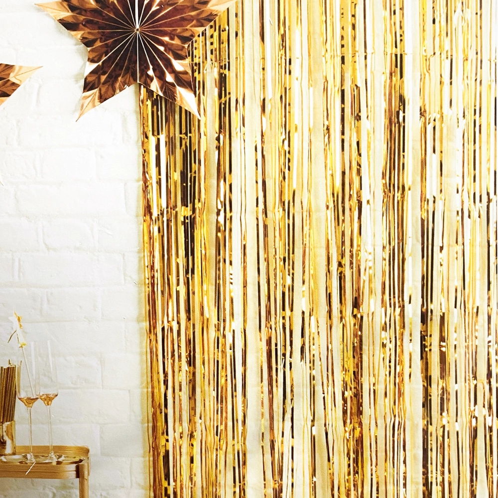 Vorhang, Metallicfolie, gold, 0,91m x 2,44m