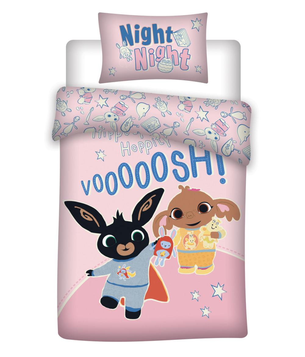 Bing Night Kinderbettwäsche 100x135cm, 40x60 cm