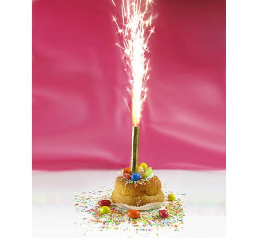Geburtstag Buntes Kuchenfeuerwerk 18 cm 4 Stk