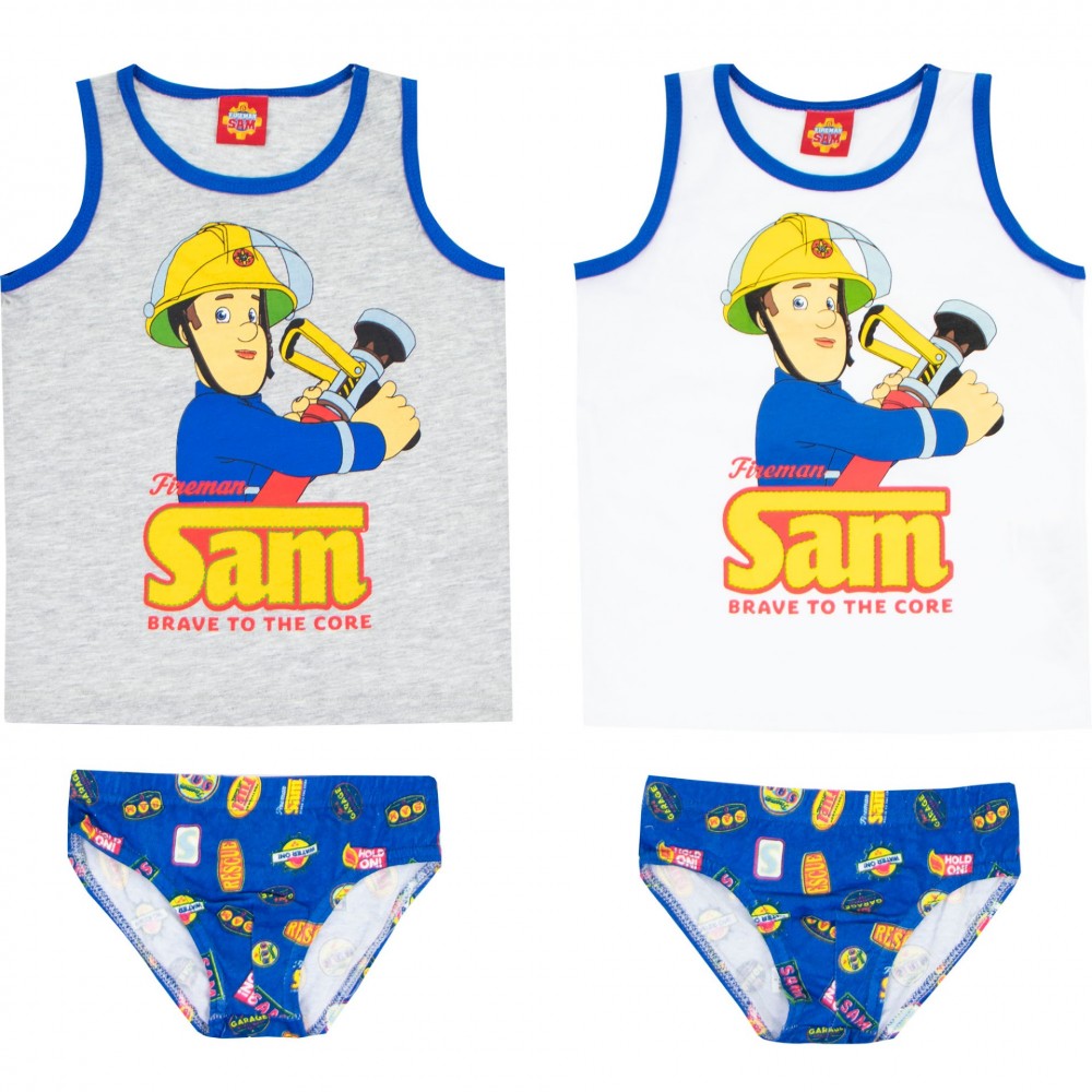 Feuerwehrmann Sam Trägerhemd + Unterwäsche Set 98-128 cm