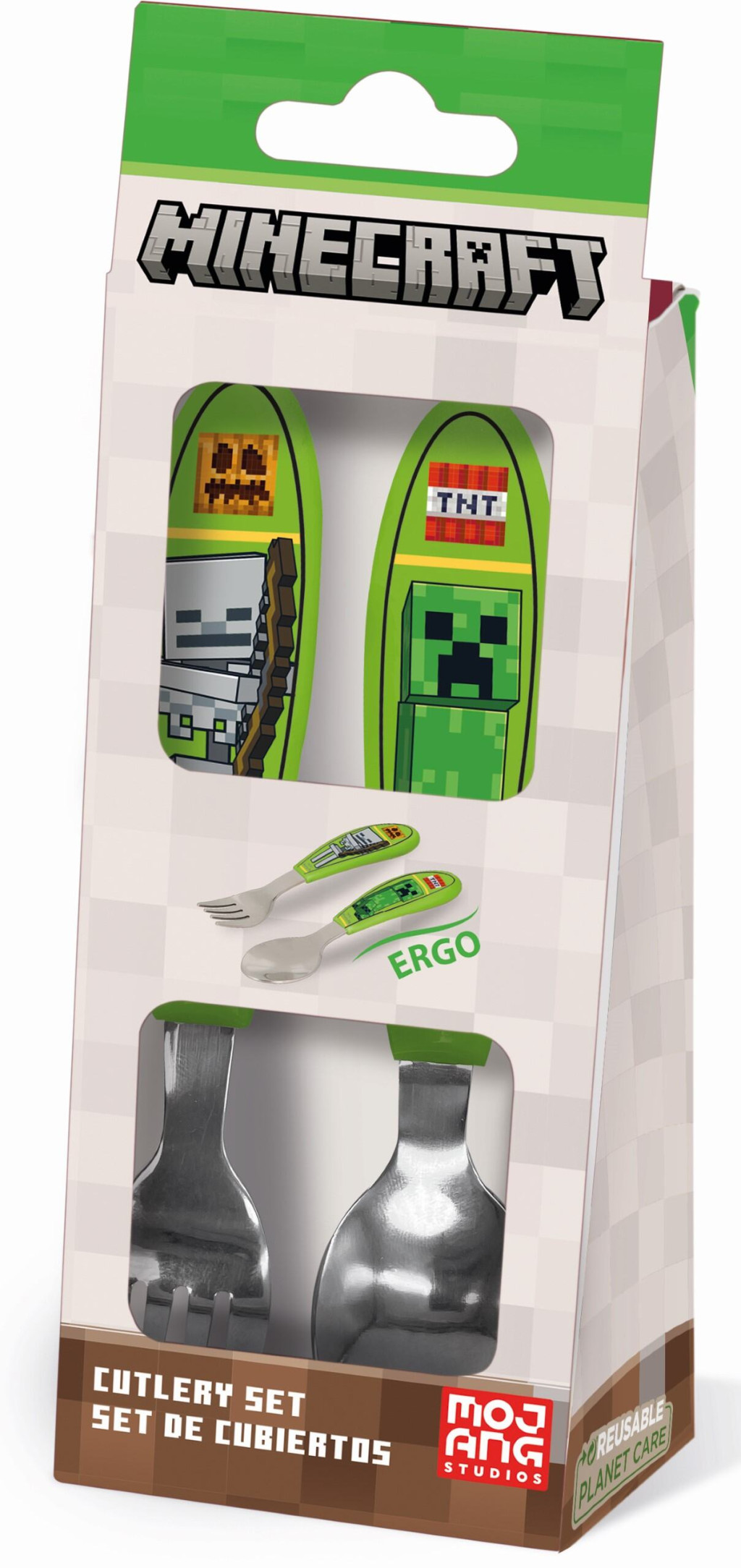 Minecraft Core Metall-Ergo-Besteckset - 2-teilig