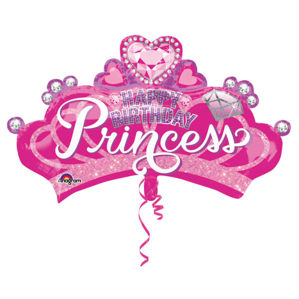 Prinzessin Princess Crown Prinzessin Folienballon 81 cm