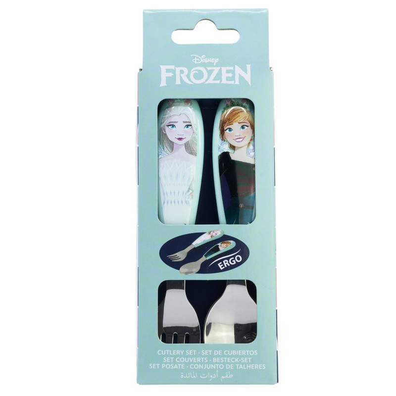 Disney Eiskönigin Snowy Tale Metall-Ergo-Besteckset - 2-teilig