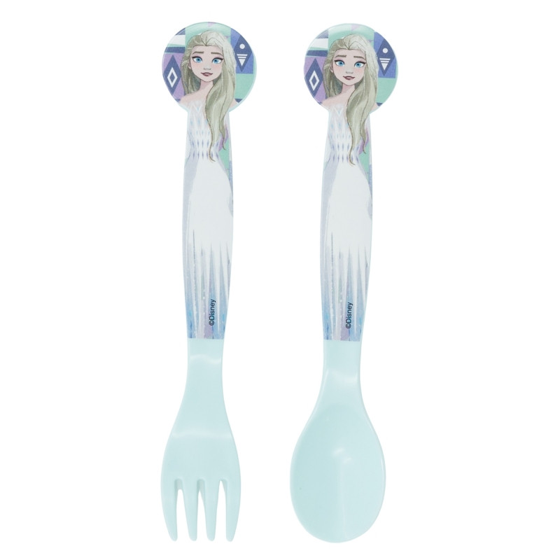Disney Eiskönigin Ice Magic Kunststoff-Besteckset - 2-teilig