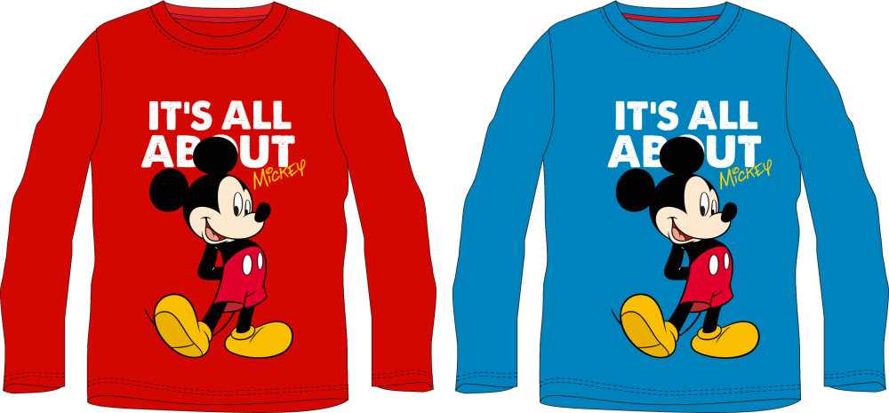 Disney Mickey  All About Kinder Langarmshirt 98-128 cm