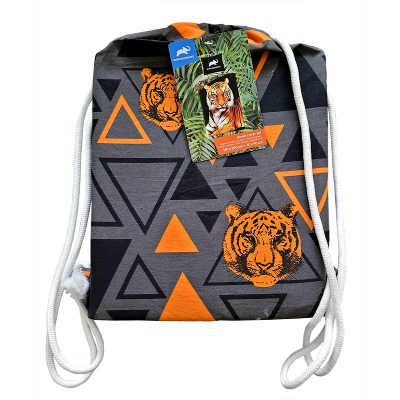 Animal Planet Tiger Bettwäsche 140×200cm, 70×90 cm