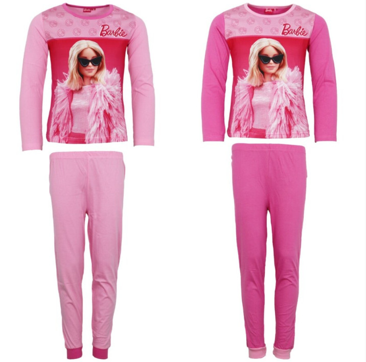Barbie Elegant Kinder langer Schlafanzug 3-8 Jahre