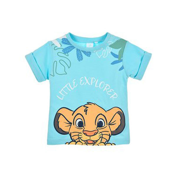 Disney Der König der Löwen Little Explorer Blue Baby T-Shirt, Oberteil 6-24 Monate