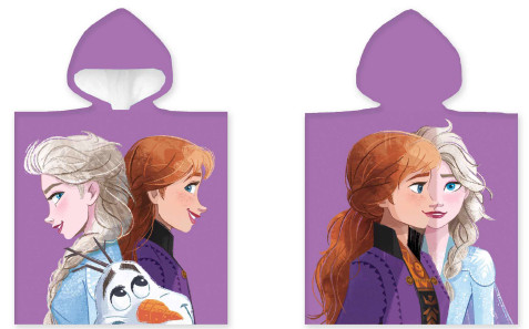 Disney Eiskönigin Purple Strandtuch Poncho 50x100 cm